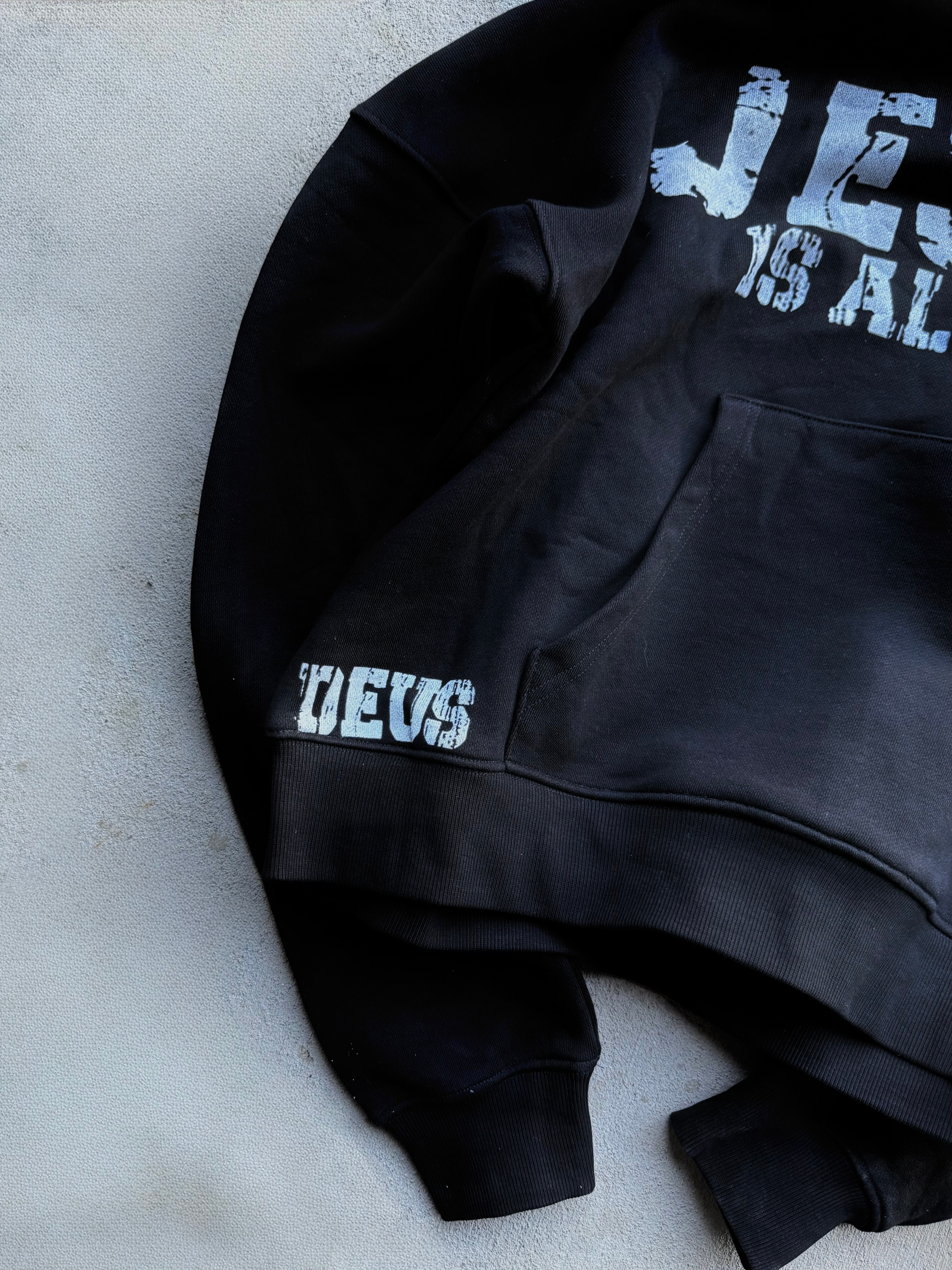 “JESUS IS ALL WE NEED”BLACK HOODIE
